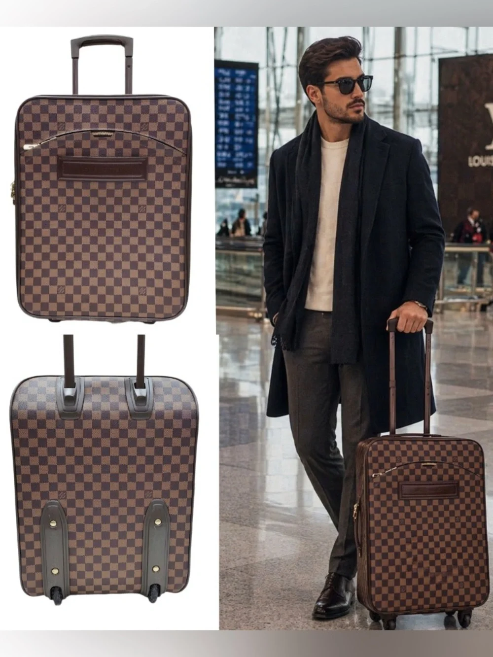 Louis Vuitton Damier Ebene Luggage 45-Classic Travel Essential β¨ - Picture 1 of 11